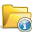 Folder Open Information Icon 32x32 png