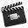 Grey iMovie Icon 32x32 png