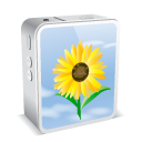 iPhone 4 White Sunflower Icon