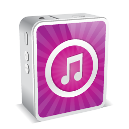 iPhone 4 White Music Icon 256x256 png