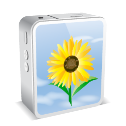 iPhone 4 White Sunflower Icon 256x256 png