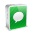 iPhone 4 White Chat Icon 32x32 png