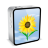 iPhone 4 Black Sunflower Icon 48x48 png