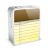 iPhone 4 White Note Icon