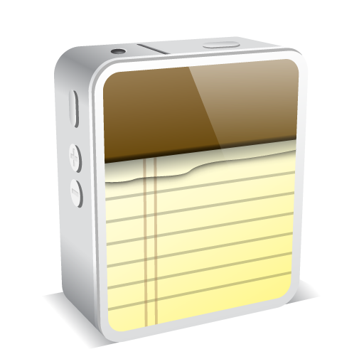 iPhone 4 White Note Icon 512x512 png