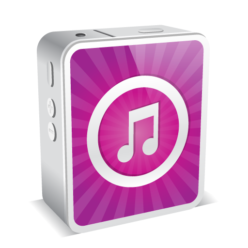 iPhone 4 White Music Icon 512x512 png