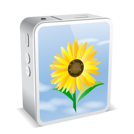 iPhone 4 White Sunflower Icon 512x512 png