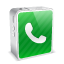 iPhone 4 White Phone Icon 64x64 png