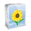 iPhone 4 White Sunflower Icon 64x64 png