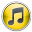 iTunes 10 Yellow Icon 32x32 png