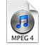 iTunes MPEG4 3 Icon 64x64 png