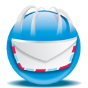 Mail Blue Icon 128x128 png