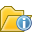 Folder Open Information Icon 32x32 png