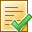 Note Accept Icon 32x32 png