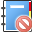 Notebook Delete 3 Icon 32x32 png