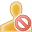 User Yellow Delete 3 Icon 32x32 png