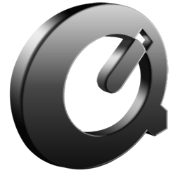 QuickTime Black Icon 256x256 png
