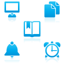 Mono Reflection Blue Icons