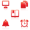 Mono Reflection Red Icons