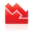Chart Area Down Icon 48x48 png