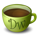 Coffee Dreamweaver Icon 128x128 png