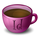 Coffee InDesign Icon 128x128 png