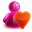 Love Girl Icon 32x32 png