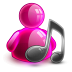 Music Girl Icon 72x72 png