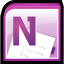 Microsoft Office One Note Icon 64x64 png