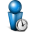 Away Blue Icon 32x32 png