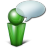 Balloon Green Icon 48x48 png