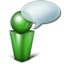 Balloon Green Icon 64x64 png