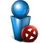 Stop Blue Icon 64x64 png