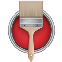 Paint Can with Brush Icon 128x128 png