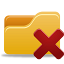 Folder Delete Icon 64x64 png