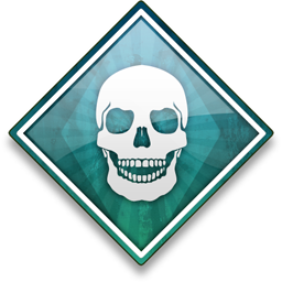 Skull Blue Icon 256x256 png