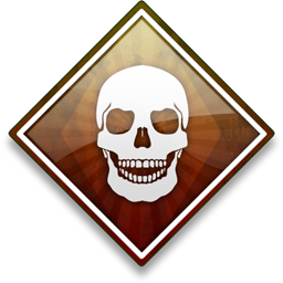 Skull Brown Icon 256x256 png