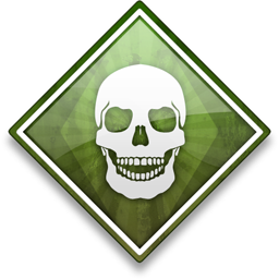 Skull Green Icon 256x256 png