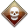 Skull Brown Icon 32x32 png