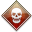 Skull Red Icon 32x32 png