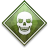 Skull Green Icon 48x48 png