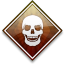 Skull Brown Icon 64x64 png