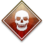 Skull Red Icon 64x64 png