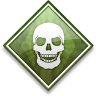 Skull Green Icon 96x96 png