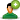 User Male Green Add Icon 20x20 png