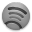 Grey Spotify Icon 32x32 png