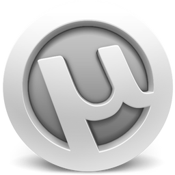 uTorrent Grey Icon 256x256 png
