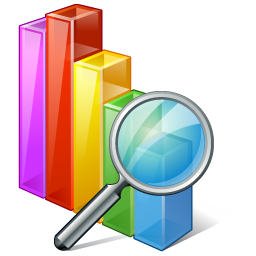 Chart Search Icon 256x256 png