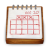 Wooden Calendar Icon 48x48 png