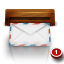 Wooden Mail Icon 64x64 png